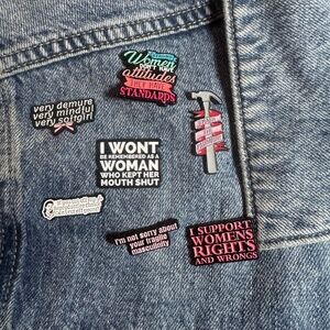 Feminism Enamel Pin | Feminist Statement Accessory